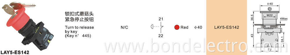 Parameter of XB2-ES142
